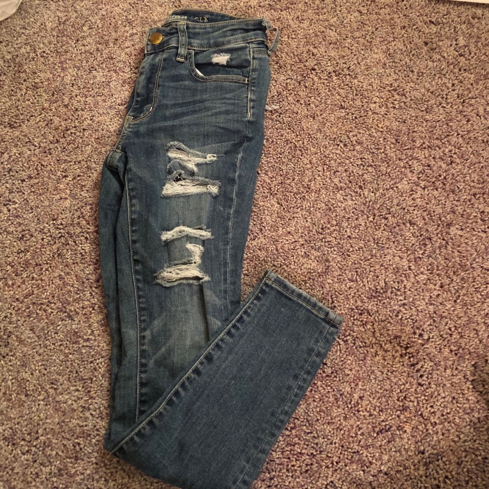 american eagle hi rise jegging